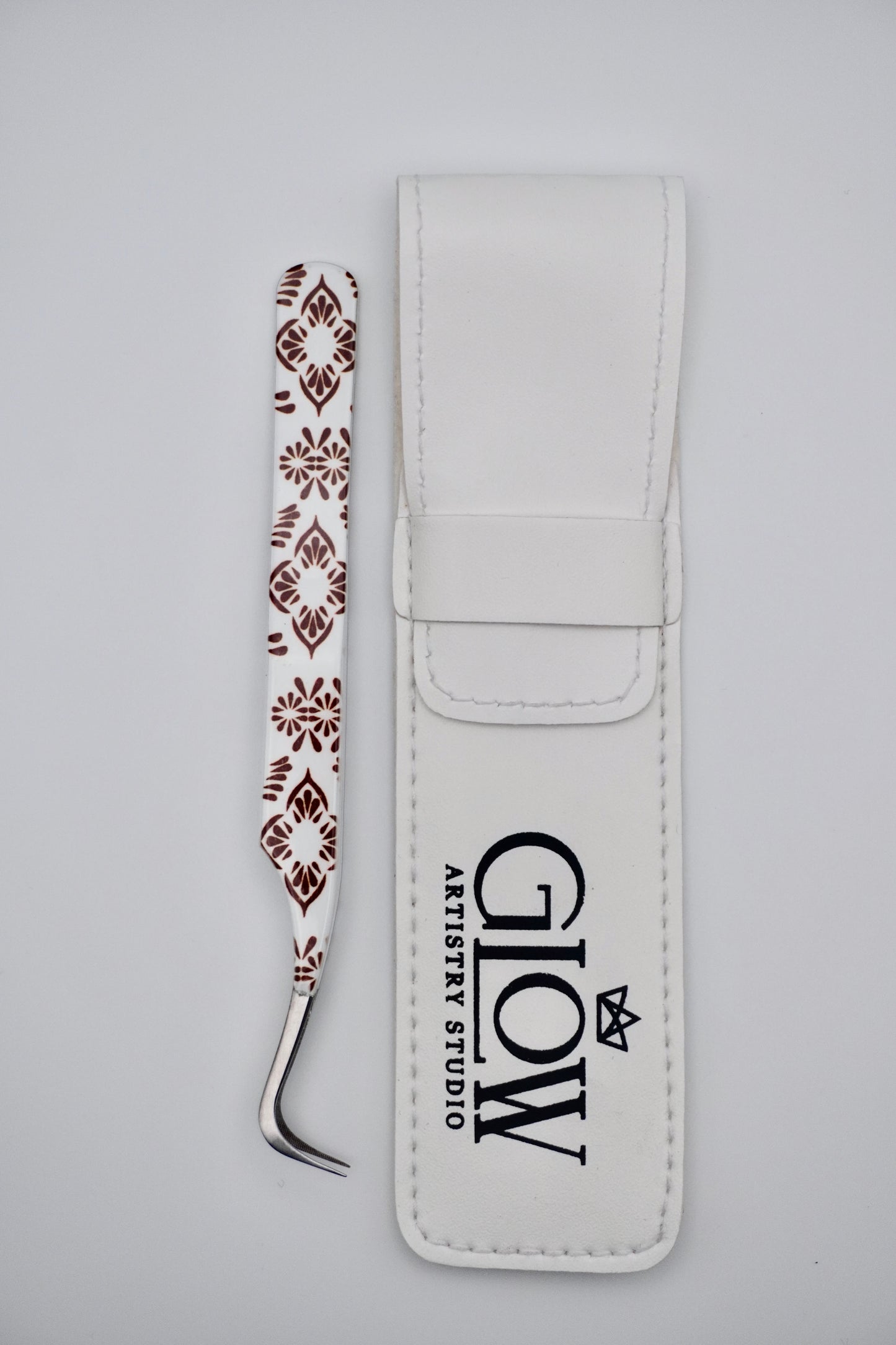 Aazeen III Curved Volume Microgrip Tweezer