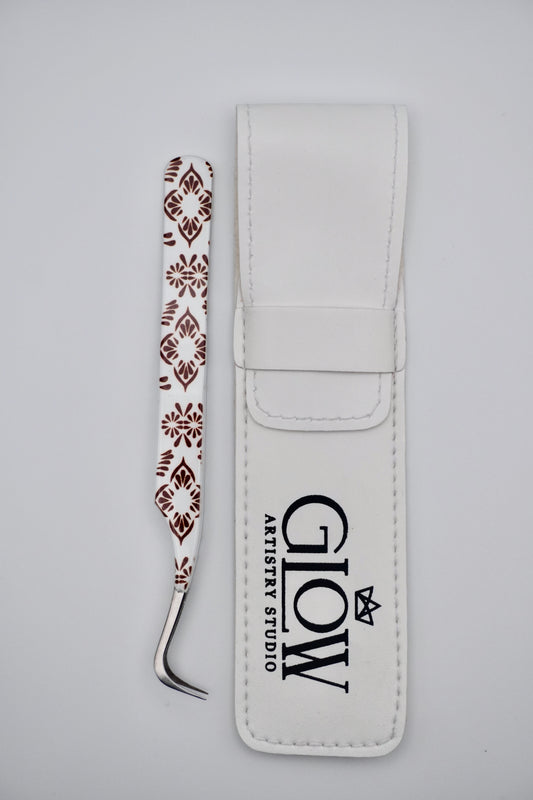 Aazeen III Curved Volume Microgrip Tweezer